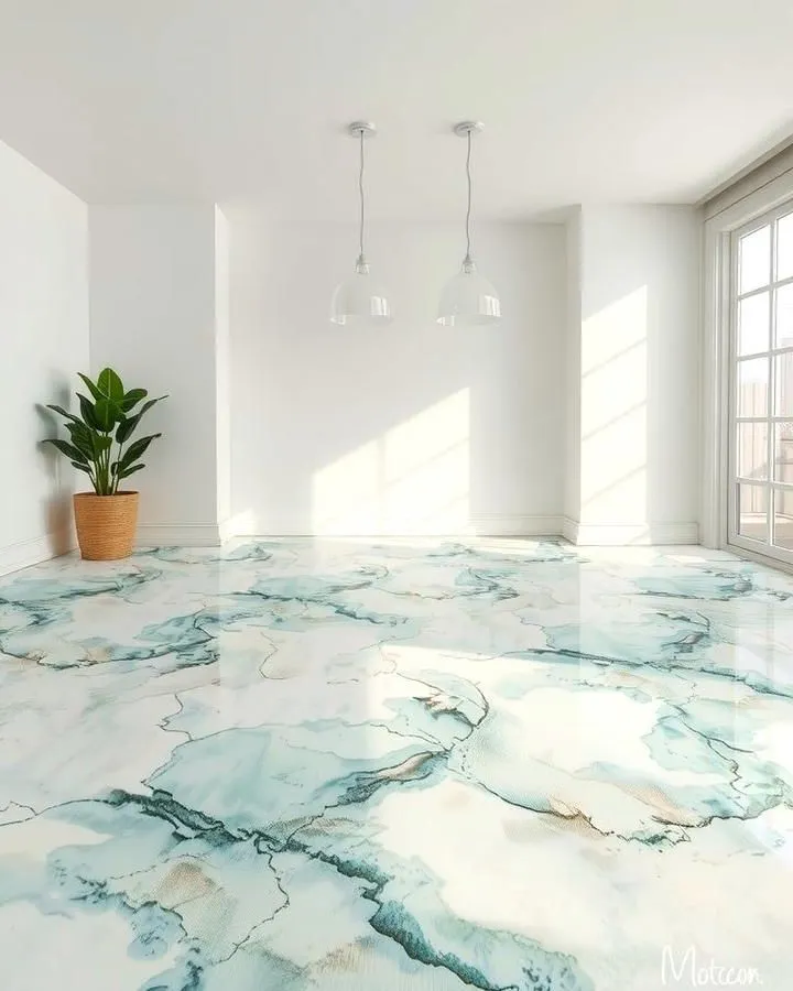 High Gloss Marble epoxy in Austin