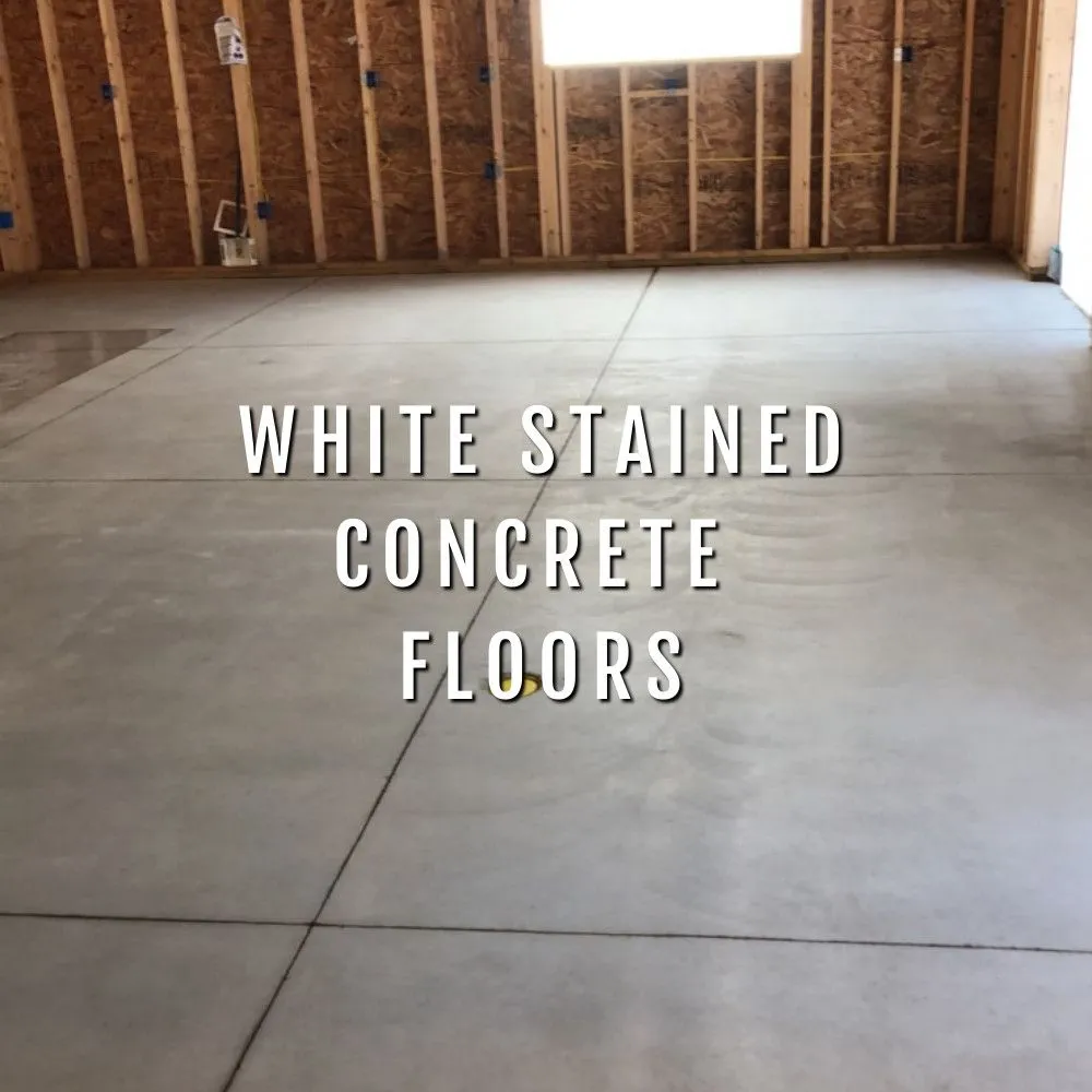 white Stained Concrete Flooring Austin